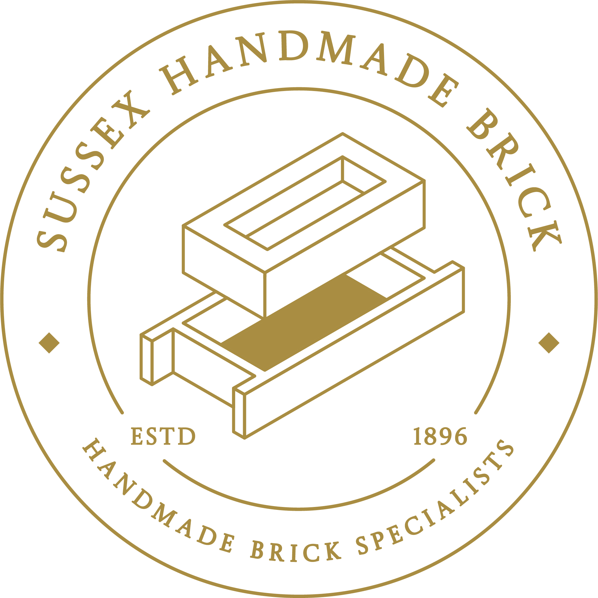 Sussex Brick Round Logo - Gold